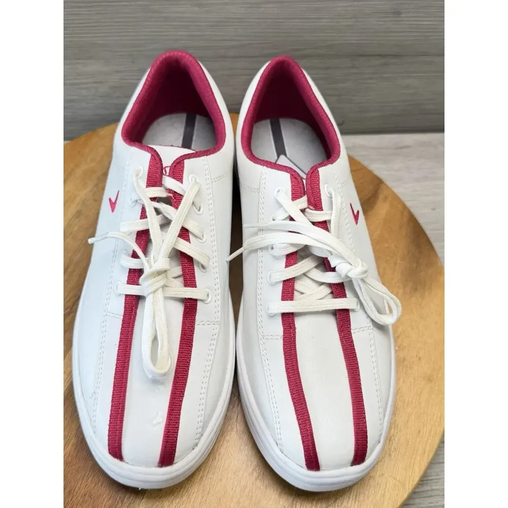 Callaway Turf Cruiser Women’s Golf Shoe In Pink And White. Size 7